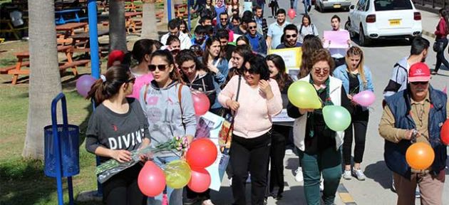 LAÜ’de Farkındalık yürüyüşü yapıldı