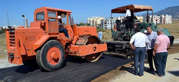 Lavinium Sitesi’ne asfalt yol çalışması başlatıldı