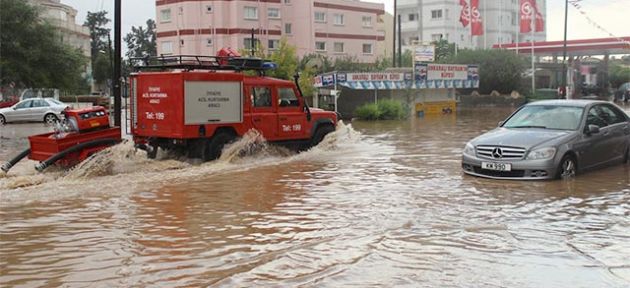 Mağusa sular altında