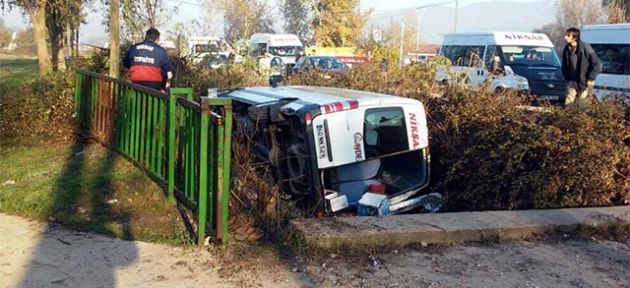 Niksar’da korkutan kaza