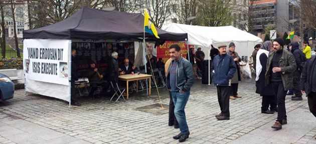 PKK çadırı yeniden kuruldu  