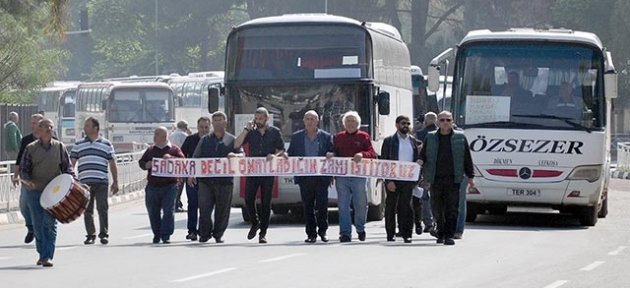 “Sadaka değil  zam istiyoruz”