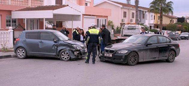 Taşkınköy’de korkutan kaza