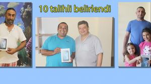 10 talihli belirlendi