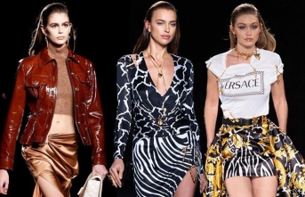 Versace satıştan sonra ilk defilesini gerçekleştirdi