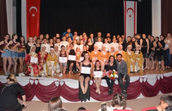 Koleji ortaokul ve lise öğrencileri, 14 farklı dansı büyük bir başarı ile sahneledi