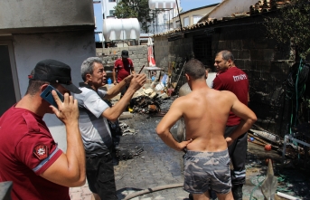 Birçok eşya yandı