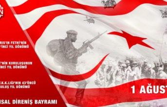 Kıbrıs Türk tarihinde üç önemli olayın yaşandığı 1 Ağustos dolayısıyla tören ve etkinlikler düzenlenecek