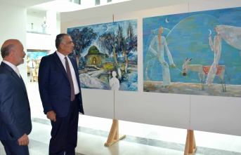 Özbekistanlı ve Kazakistanlı sanatçıların sergisi açıldı