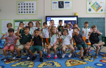 Doğu Akdeniz Doğa İlkokulu ve anaokulunda yeni dönemin ilk zili çaldı