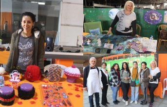 El emeği göz nuru ürünleri  ‘Sanatçılar Çarşısında’ satışa sunan kadınlar bölge halkının takdirini topladı