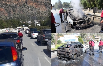 Yoldan geçenler korktu