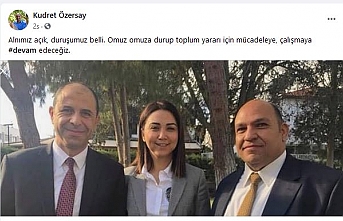 Özersay’dan fotoğraflı mesaj: Alnımız açık!