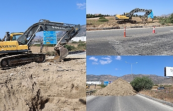 Lefkoşa Girne anayoluna menfez köprü