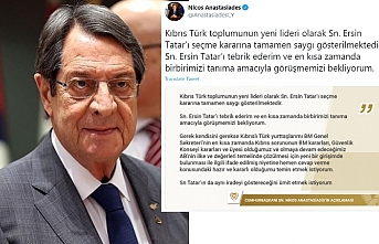 Hem tebrik etti; hem de davet yaptı