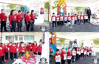 Atmosfer Eğitim Merkezi’nin minikleri Atatürk’ü anma töreni düzenledi