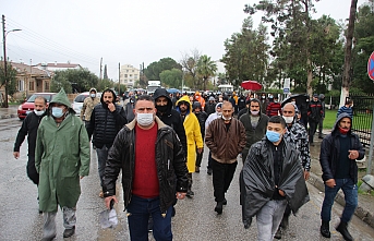 Güney’de çalışan işçiler yine eylemde