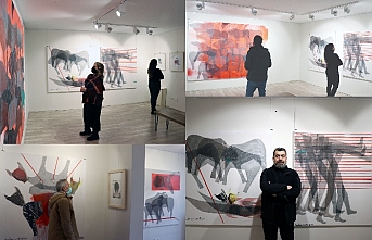 Iraklı sanatçı Saleh Najjar'ın sergisi Kadıköy’de açıldı