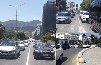 Girne’nin trafik çilesi bitmiyor