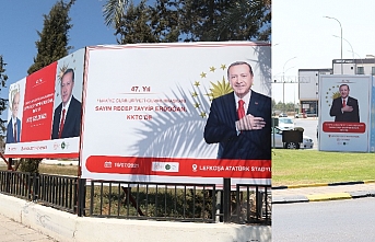 Kuzey Kıbrıs Erdoğan’ın posterleriyle süslendi