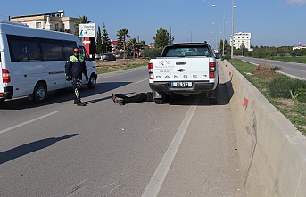 Aracın altında sürüklendi