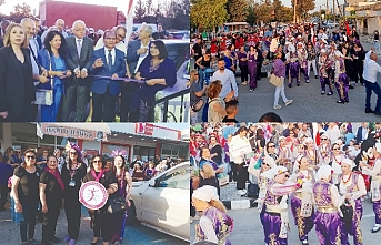 Köy meydanı şenlendi