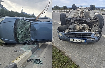 Burnu dahi kanamadı