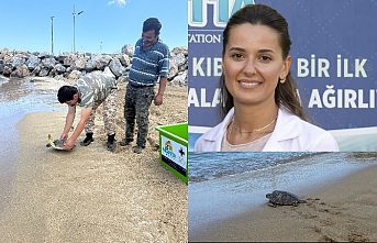 Pembe ve Şanslı  denize kavuştu