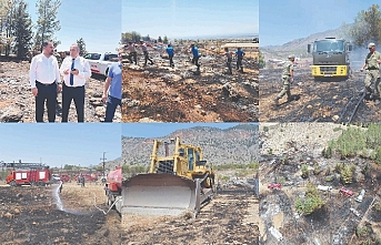 3 kişinin neden olduğu yangını 136 kişi söndürdü