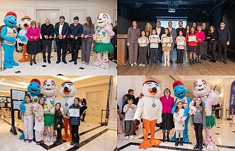 Çocuklara ödülleri verildi