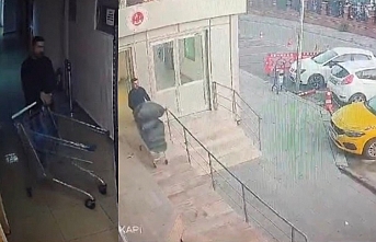 Market arabasıyla taşıdı