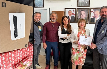 Ekipman desteği sağladı