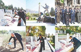 Şehitler anıldı