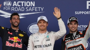 Bakü'de ilk cep Rosberg'in