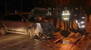 Cadde savaş  alanına döndü