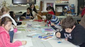 Çocuklar sanatla tanışıyor