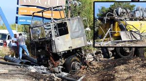 Girne-Değirmenlik anayolunda faciadan dönüldü