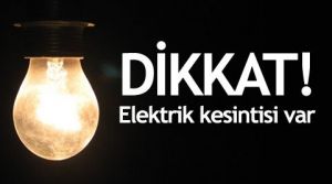 İsekele ve Çamlıbel  4 saat elektriksiz