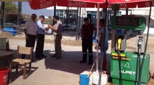 İskele ilçesinde bulunan akaryakıt istasyonları denetlendi