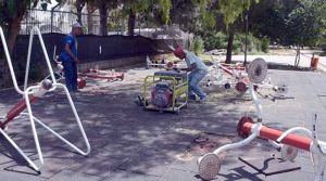 Kumsal Park tamir ediliyor