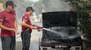 Peugeot alev alev yandı