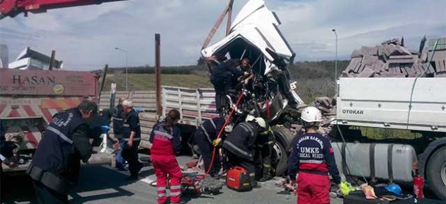 Trafik kilitlendi