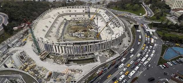 Vodafone Arena inşaatı durduruldu
