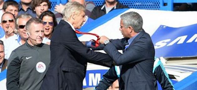 Wenger-Mourinho birbirine girdi