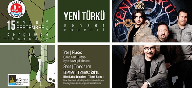 Yeni Türkü Girne’de konser verecek