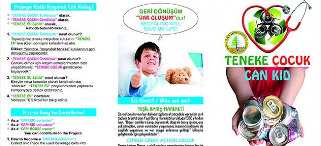 Yeşil Barış Hareketi “Teneke Çocuk” projesine başlıyor