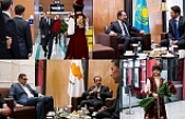 Çiçeklerle karşılandı