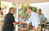 Sohbet etti, talepleri dinledi