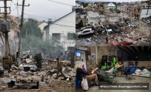 Kente bombalar yağdı