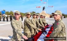 Acemi erler ant içti aileleri gururla izledi